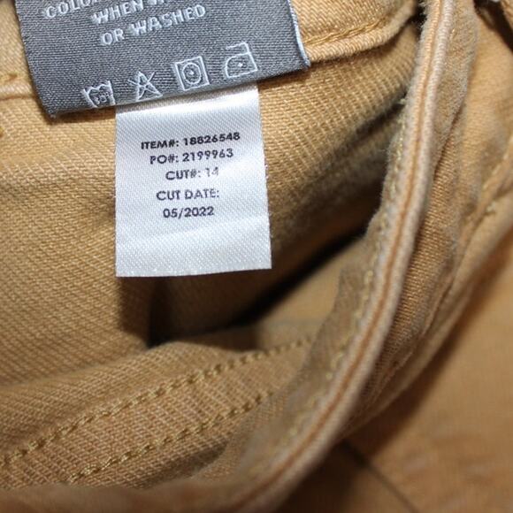 Torrid Button Up Camel Jeans Size 24Reg Fray leg - Picture 8 of 9